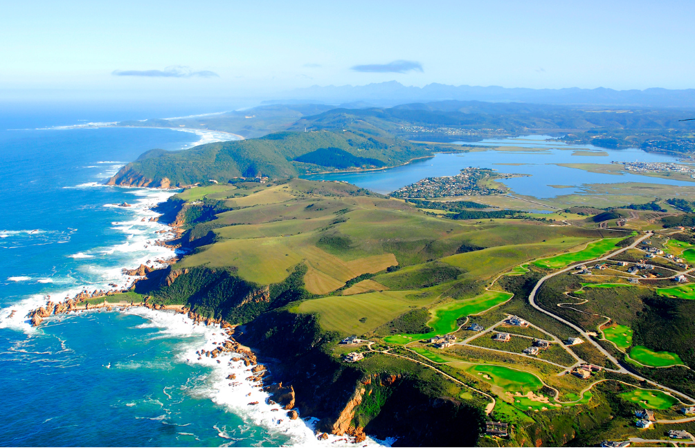 Aerial view Garden Route South Africa